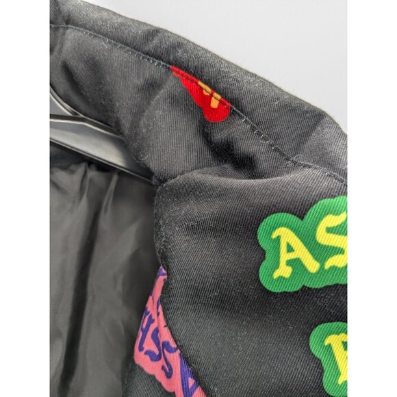 A**holes Live Forever Puffer Jacket Size XL Zip Up Spell Out Gorpcore Streetwear - Picture 5 of 12